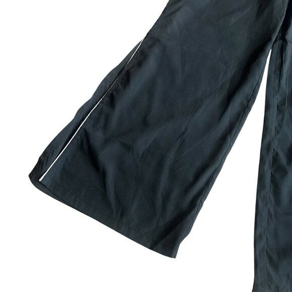 Jason Wu Black Flare Leg Pants White Side Stripe Accents Split Size Small Womens - Picture 3 of 11